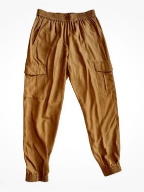 BCBGMaxAzria Tan Cargo Jogger Pants